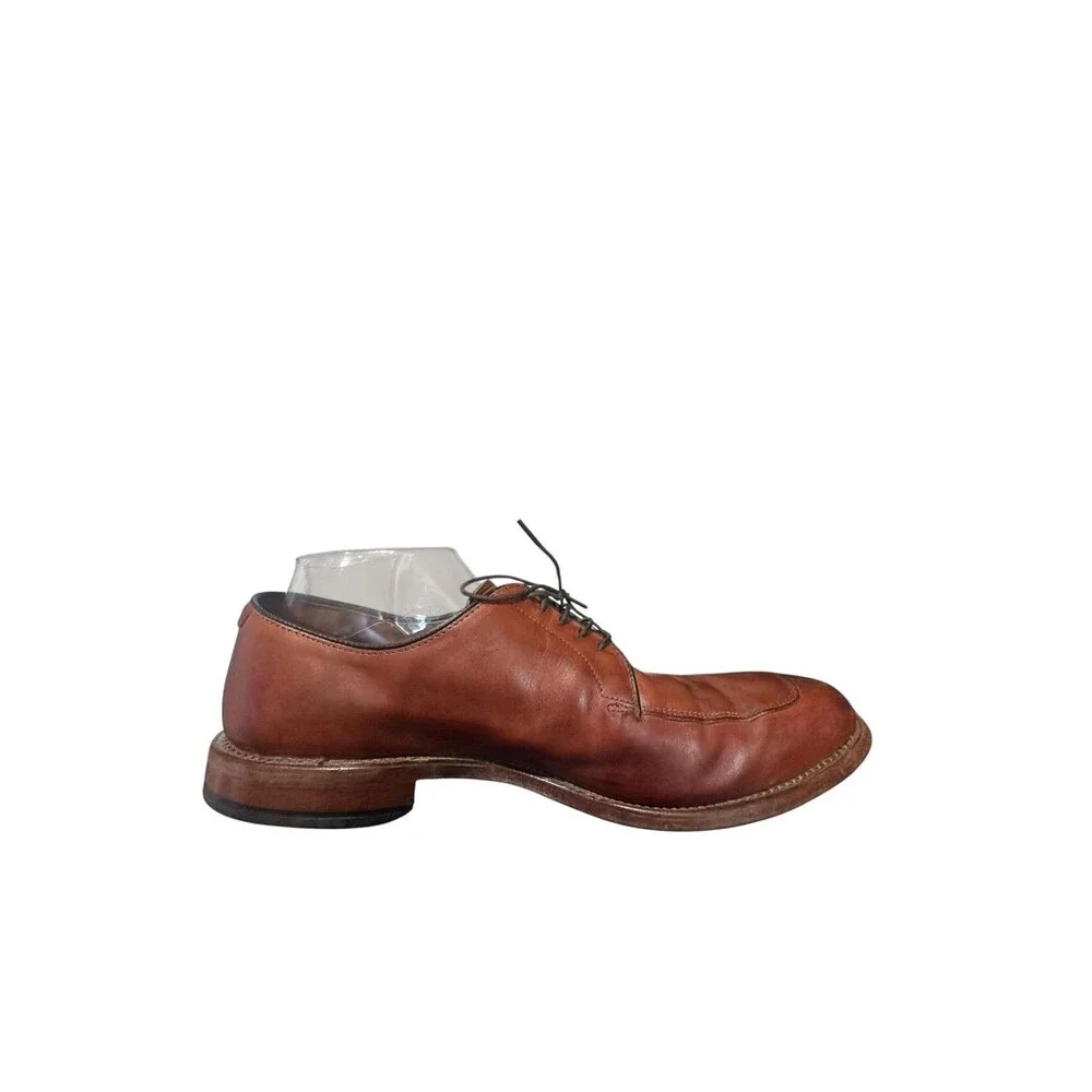 Allen Edmonds Delray Split Toe Chili Brown Leather Dress Shoes Mens Size 10.5 B